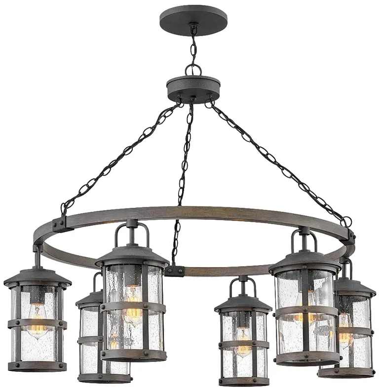 Lakehouse Medium Single tier 42" Wide 6-Light Chandelier