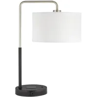 Pacific Coast Lighting 23" Outlet USB and Wireless Charger Table Lamp