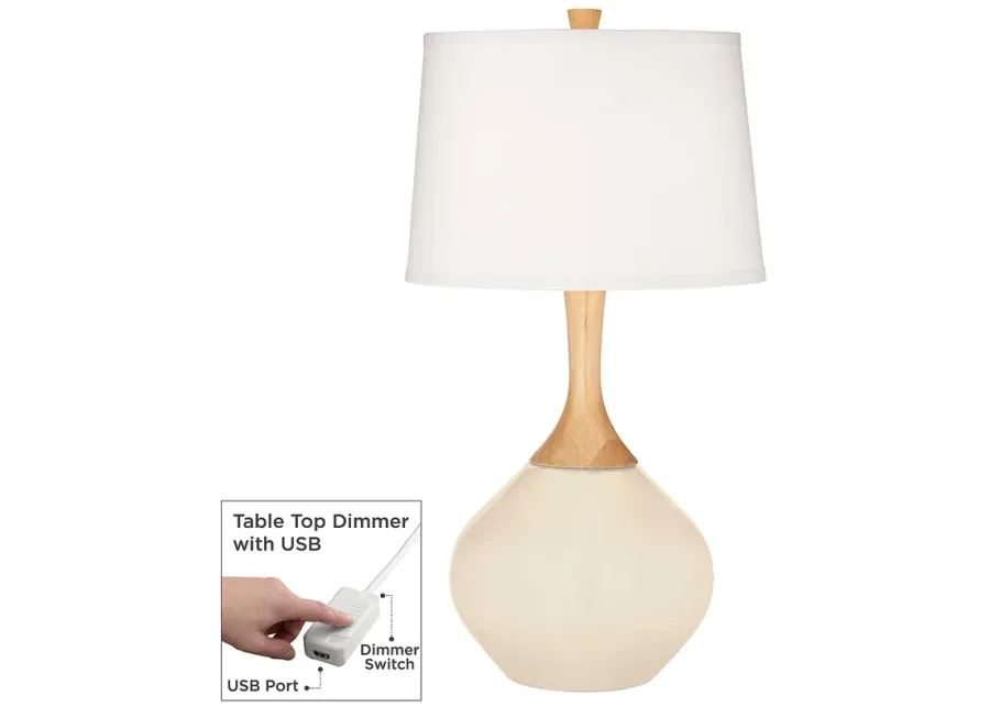 Steamed Milk Wexler Table Lamp with Dimmer