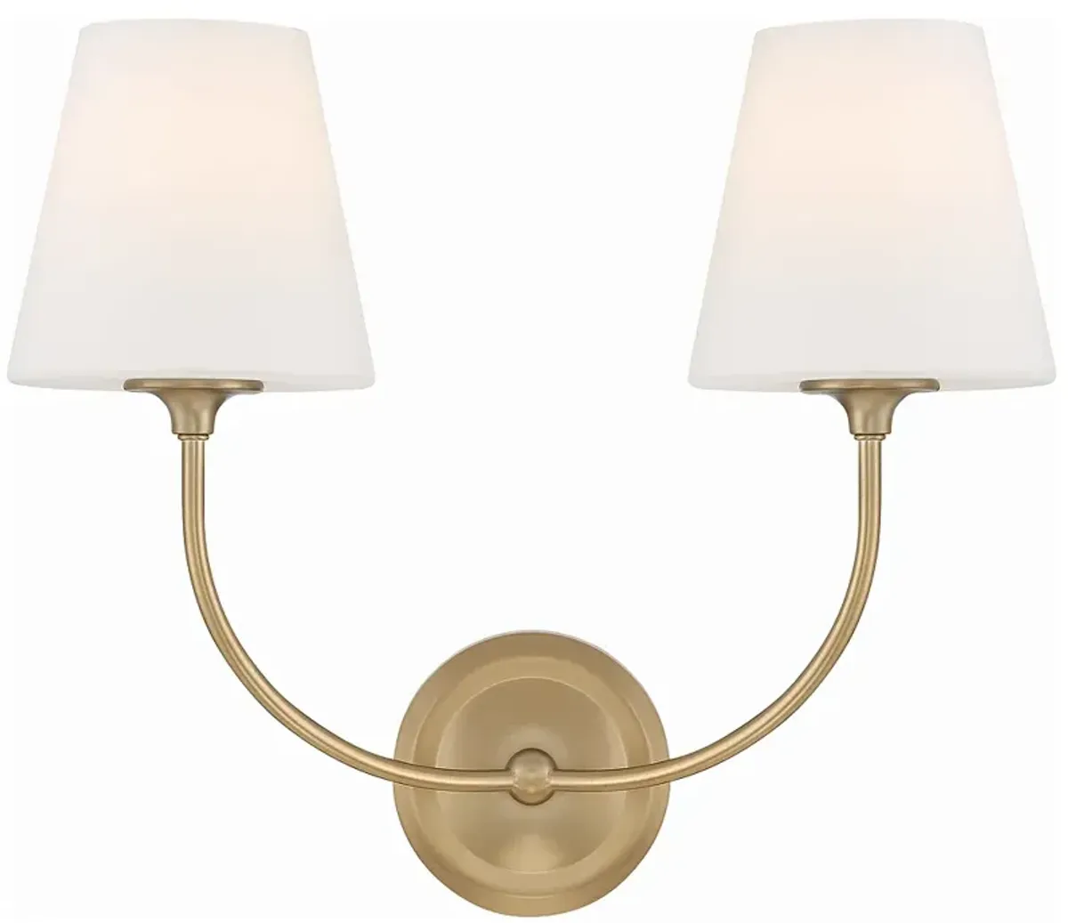 Libby Langdon for Crystorama Sylvan 2 Light Vibrant Gold Bathroom Vanity