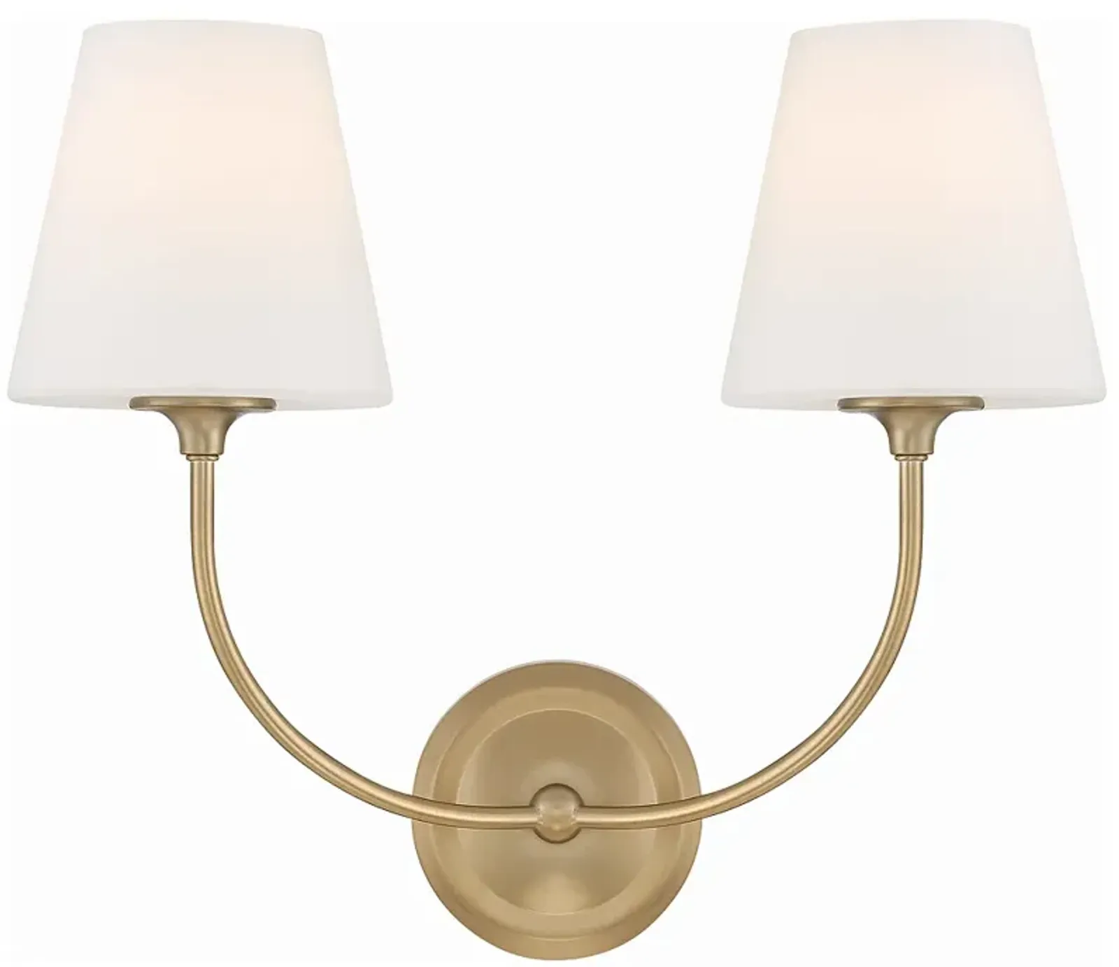 Libby Langdon for Crystorama Sylvan 2 Light Vibrant Gold Bathroom Vanity