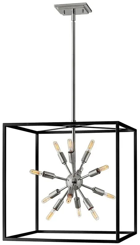 Aros 20" Wide Black Chandelier by Hinkley Lighting