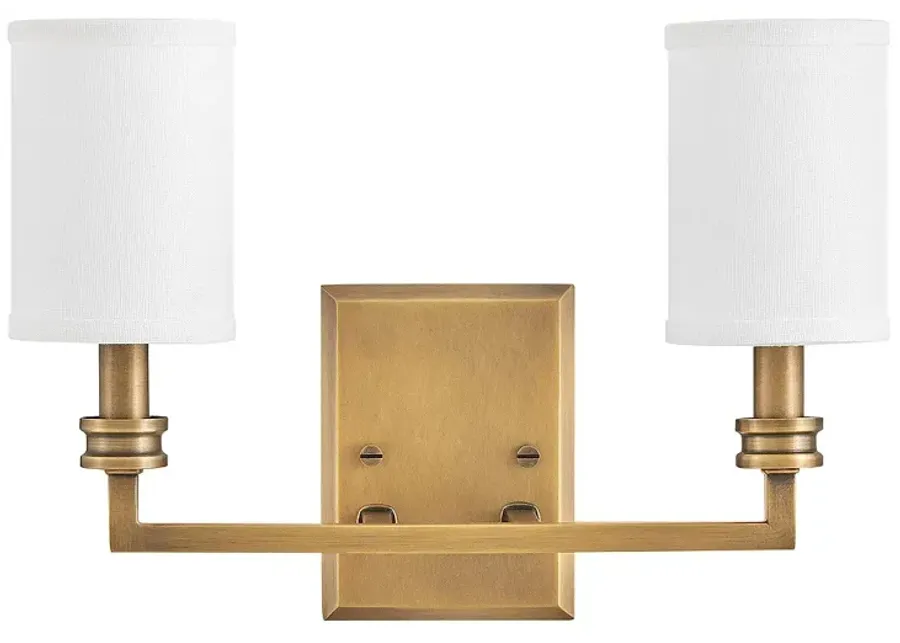 Hinkley Sconce Moore Medium Sconce Heritage Brass