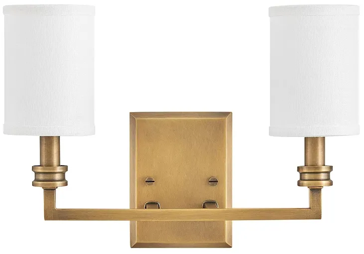 Hinkley Sconce Moore Medium Sconce Heritage Brass