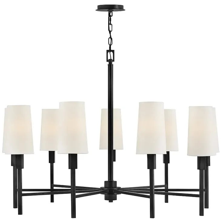 Hinkley Chandelier Fenwick Large Chandelier Black