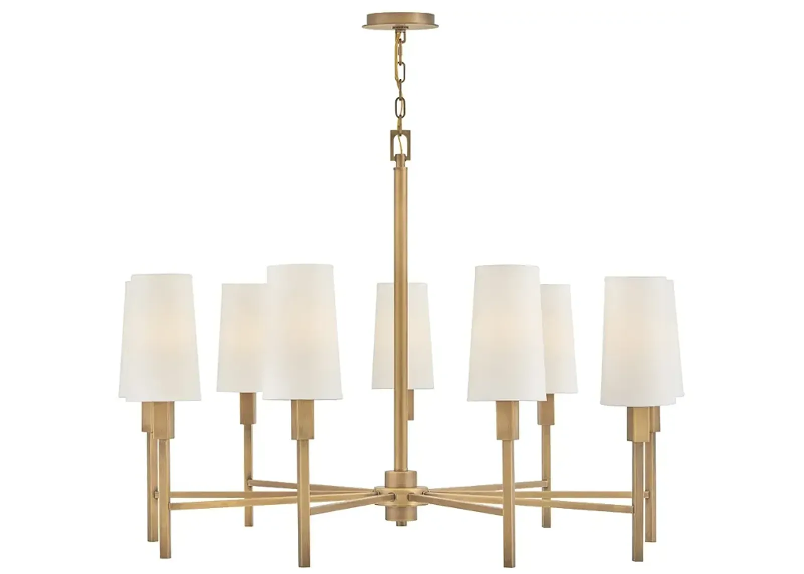 Hinkley Chandelier Fenwick Large Chandelier Heritage Brass