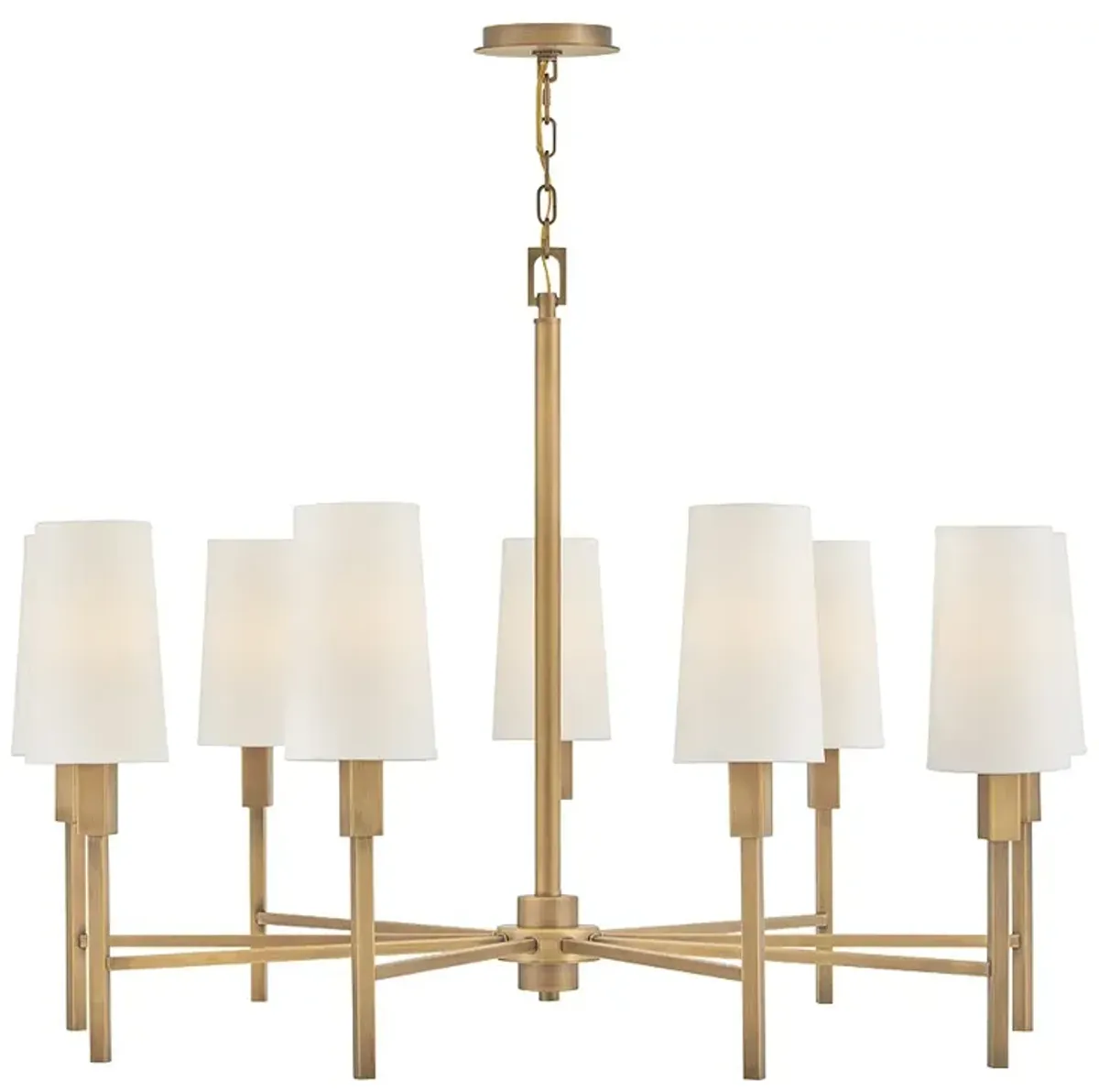 Hinkley Chandelier Fenwick Large Chandelier Heritage Brass