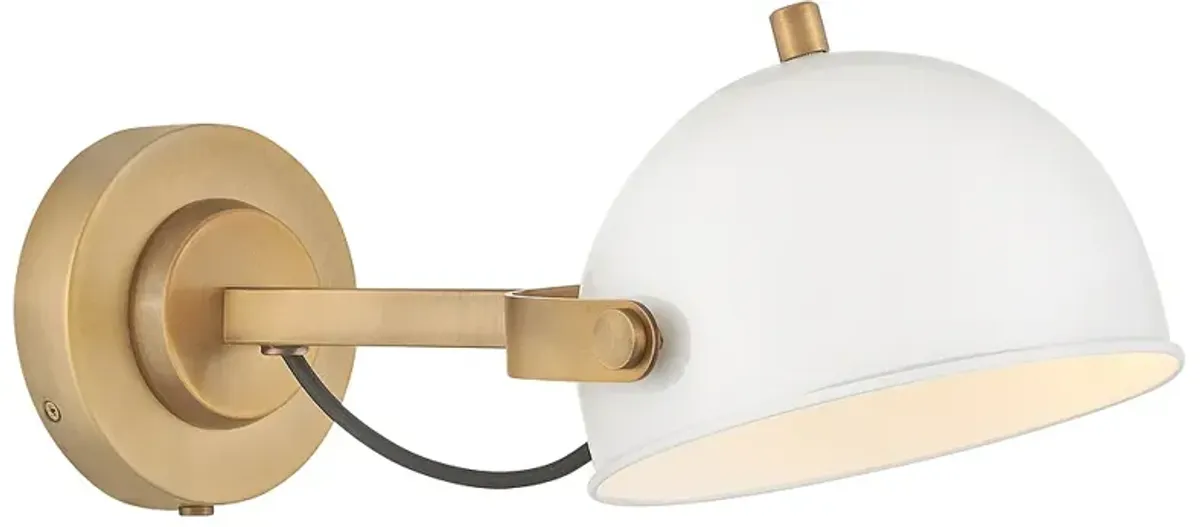 Hinkley Sconce Spence Medium Adjustable Single Light Sconce Chalk White