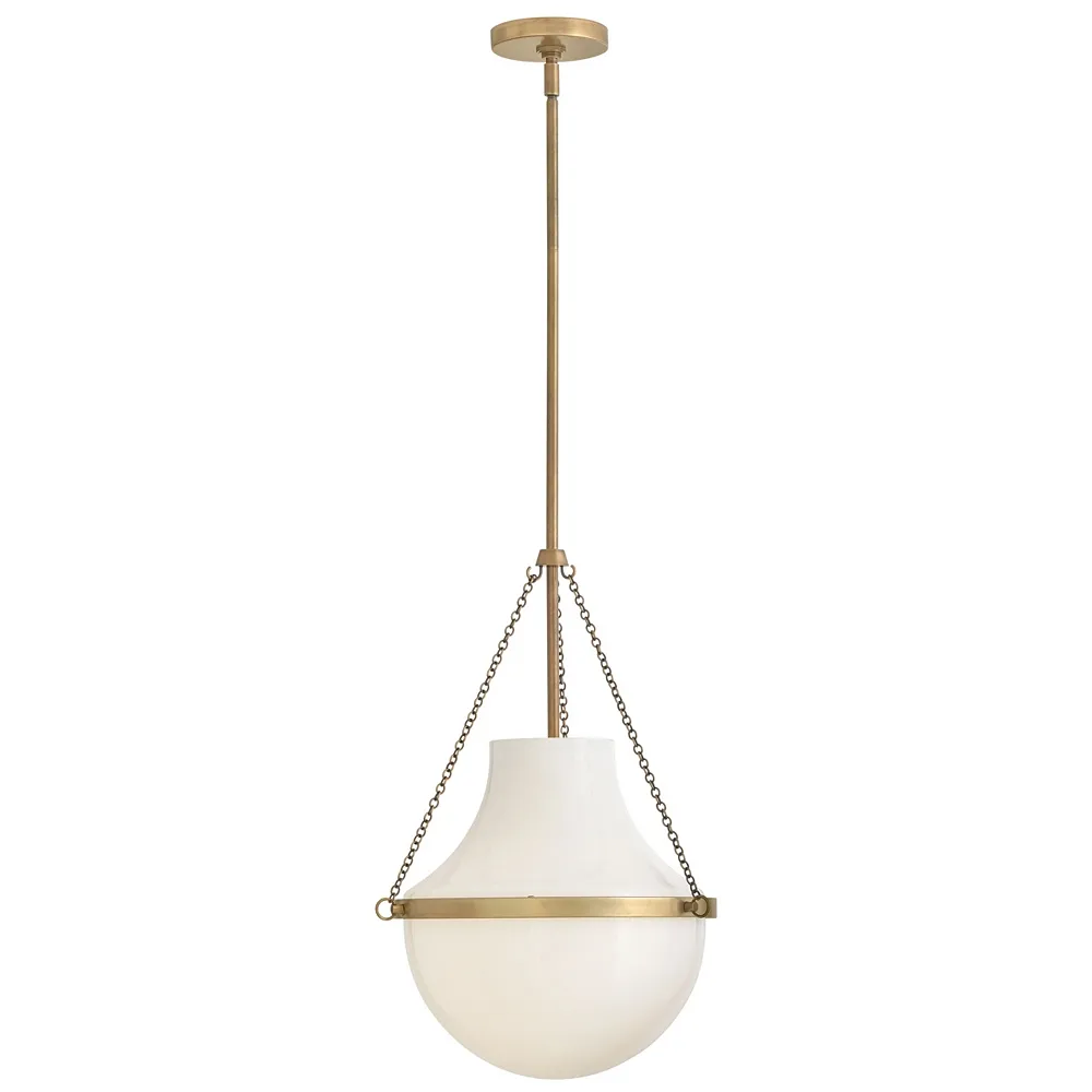 Hinkley Pendant Collins Medium Pendant Heritage Brass