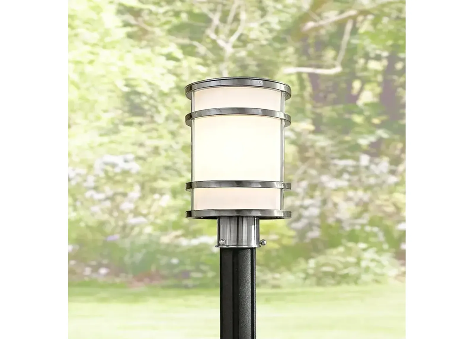 Bay View Collection 12 1/4" High Steel Post Light