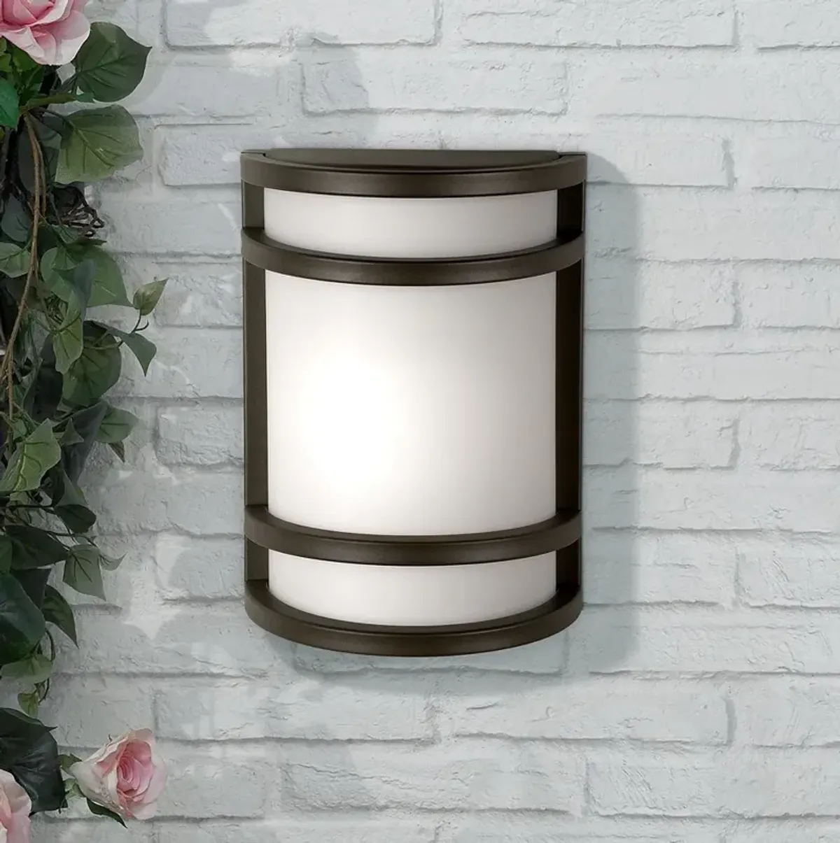 Bay View Collection Bronze 9 1/2" High Outdoor Wall Light