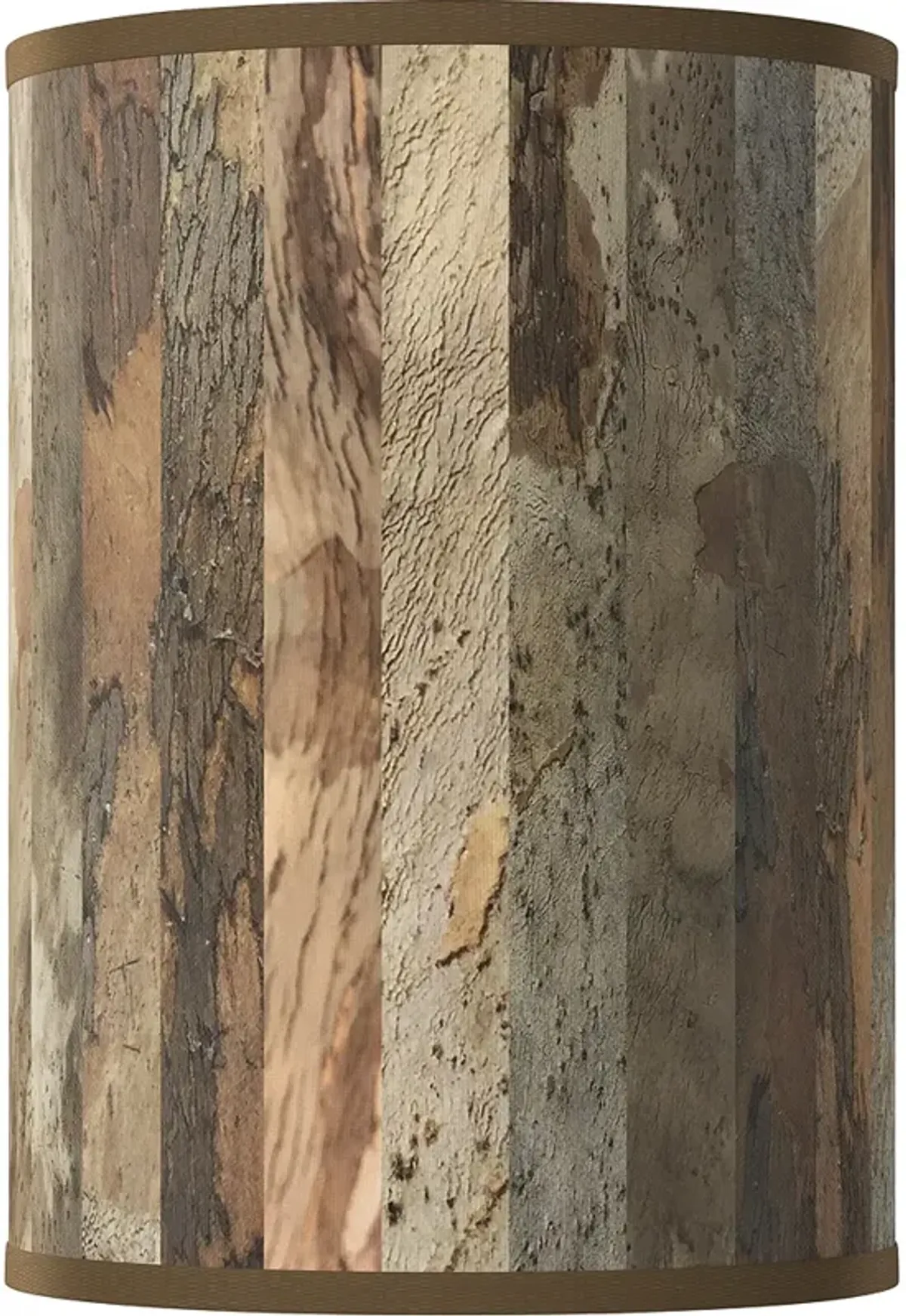 Paper Bark White Giclee Round Cylinder Lamp Shade 8x8x11 (Spider)