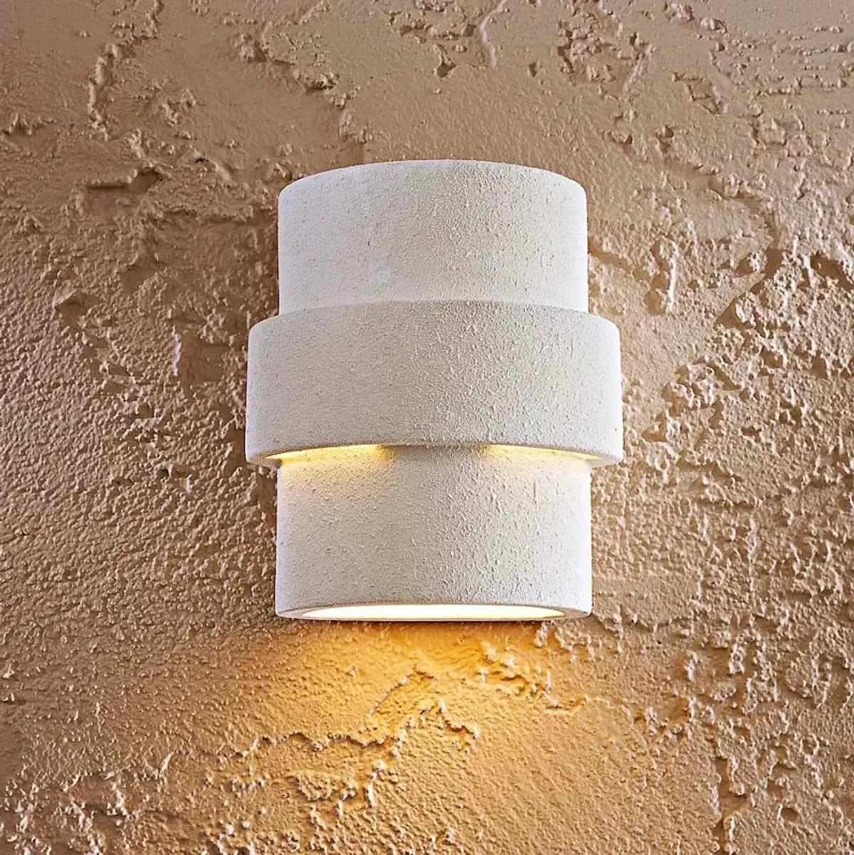 Mika Lavery Dark Sky 10" High White Ceramic Pocket Wall Sconce