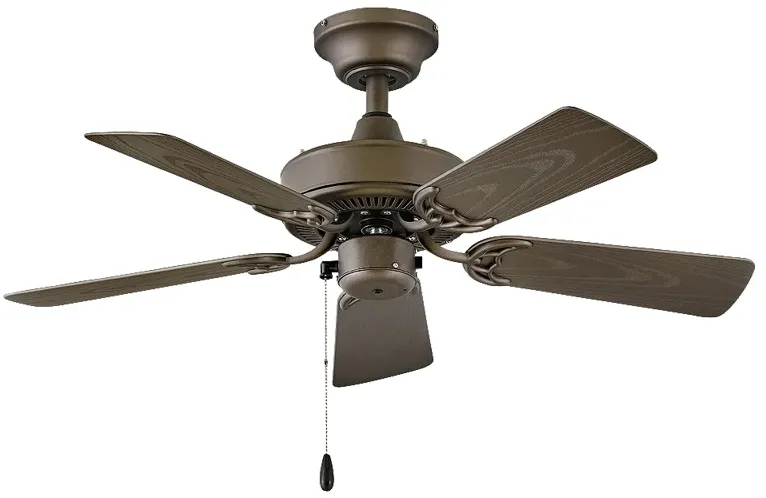 36" Hinkley Cabana Bronze 5-Blade Damp Rated Pull Chain Ceiling Fan