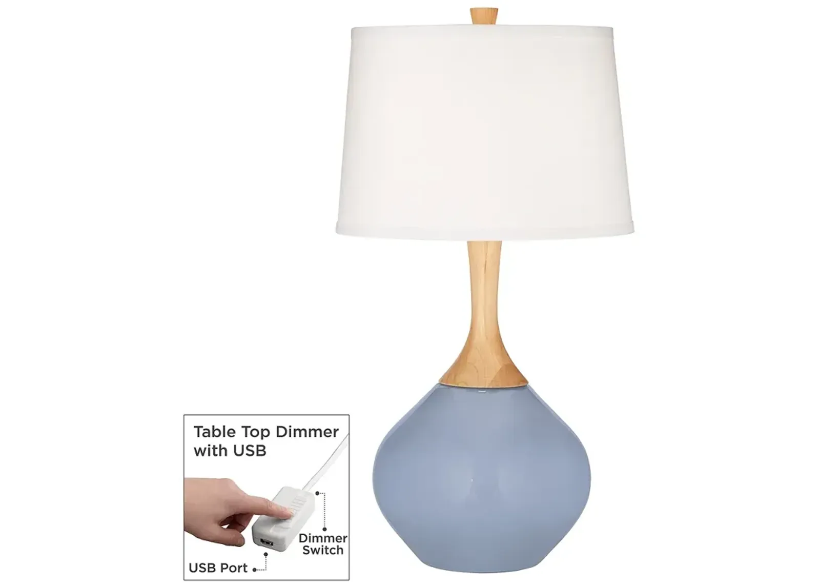 Blue Sky Wexler Table Lamp with Dimmer