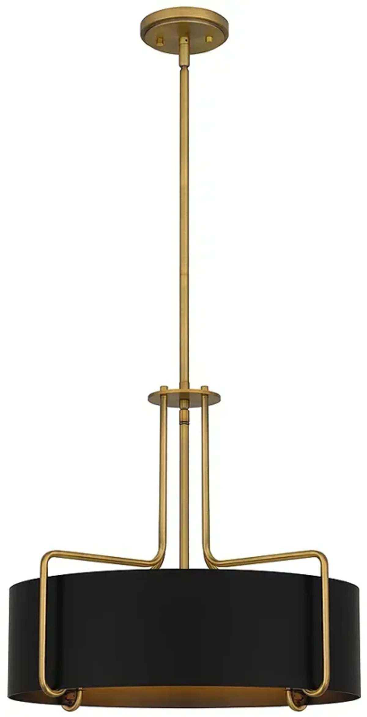 Hanley 4-Light Aged Brass Pendant