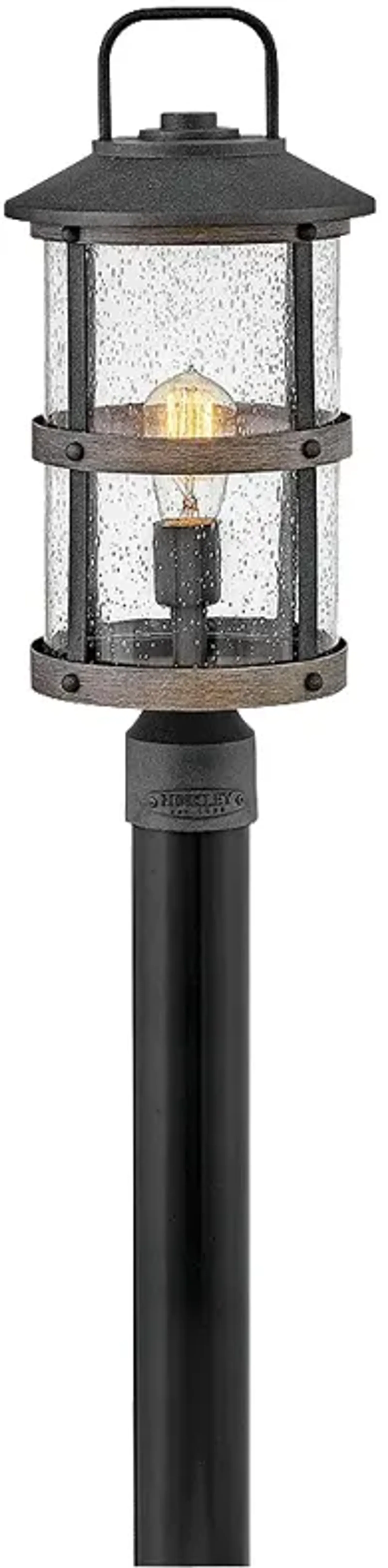 Lakehouse 18 3/4" High Aged Zinc 3 Watts Outdoor Post Light