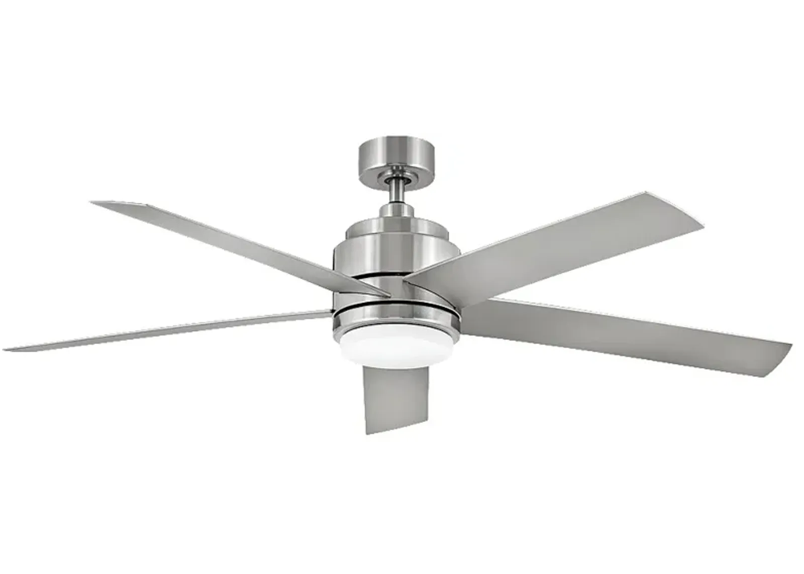 54" Hinkley Tier Brushed Nickel LED Outdoor Ceiling Fan with Remote