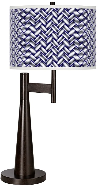 Color Weave Giclee Novo Table Lamp