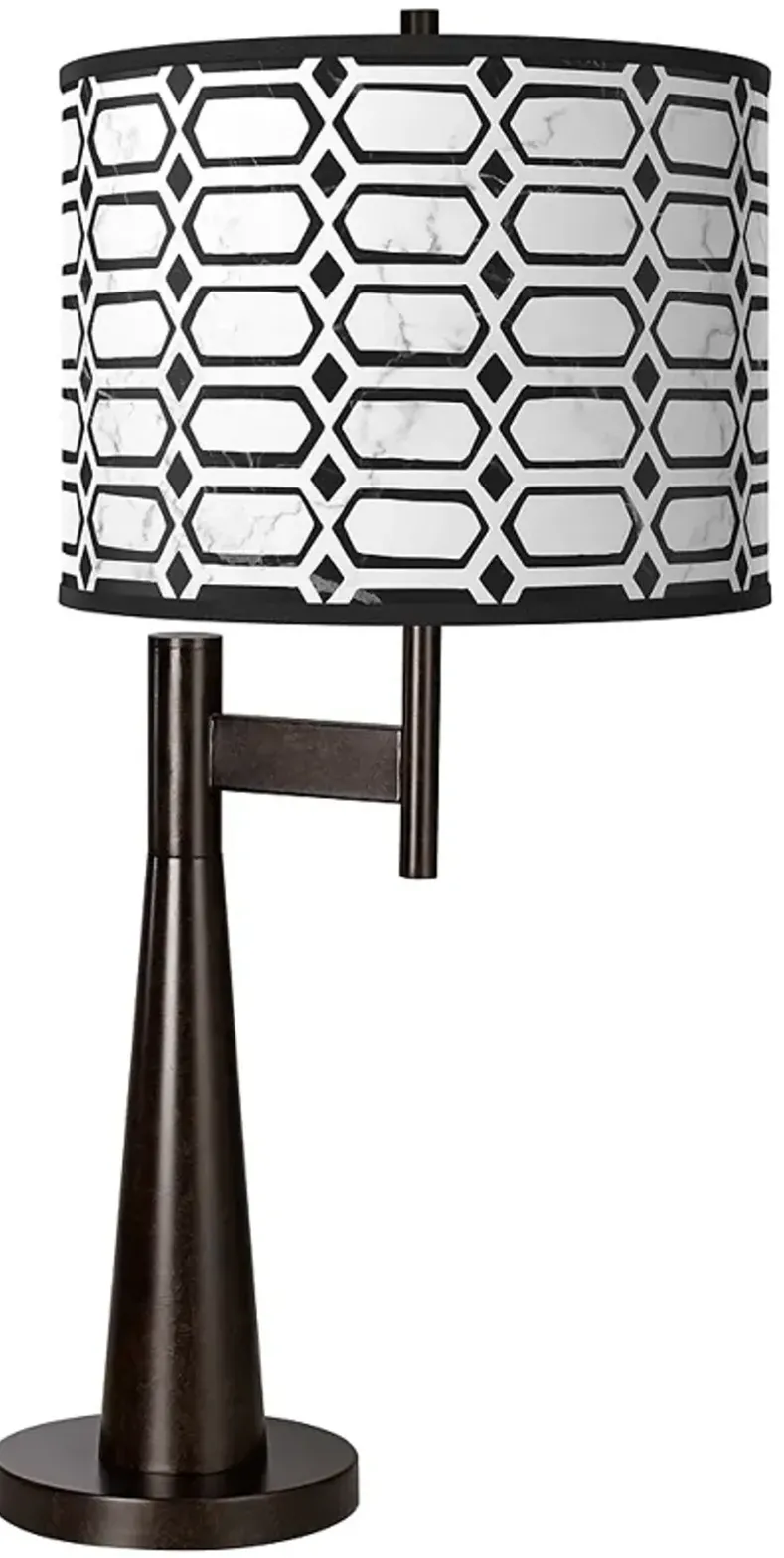 Rhombi Giclee Novo Table Lamp