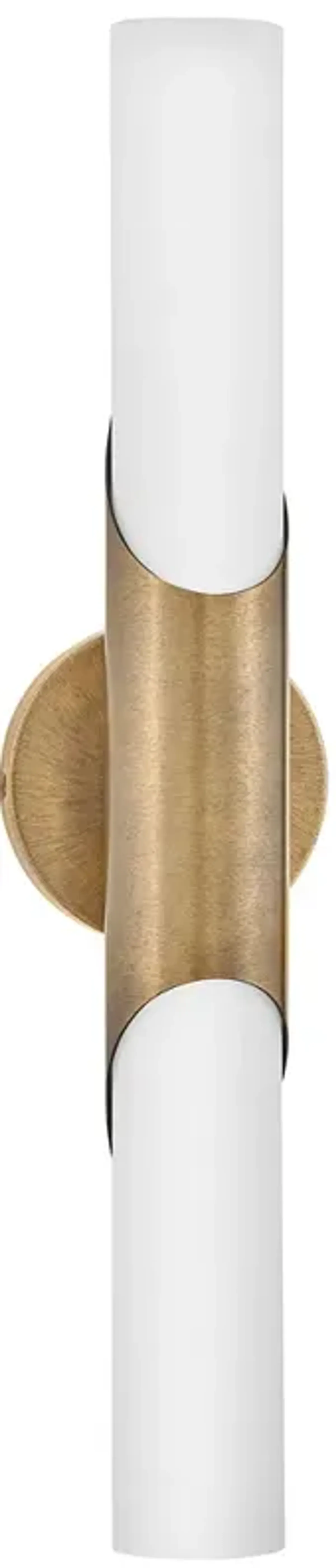 Grace 22 3/4" High Textured Heritage Brass LED Wall Sconce
