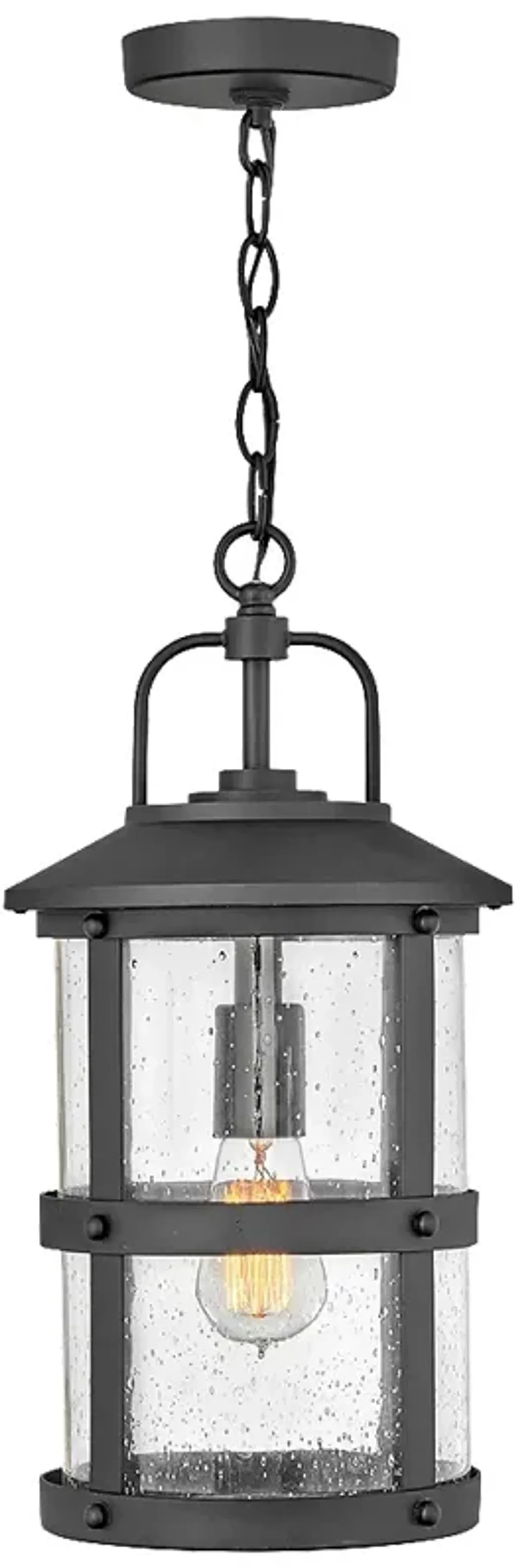 Lakehouse 17 3/4" High Black 3 Watts Outdoor Hanging Light