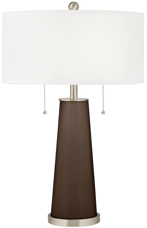 Color Plus Peggy 29 3/4" Carafe Brown Glass Table Lamp