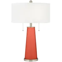 Color Plus Peggy 29 3/4" Koi Orange Glass Table Lamp