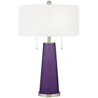 Color Plus Peggy 29 3/4" Acai Purple Glass Table Lamp