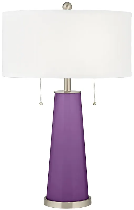 Color Plus Peggy 29 3/4" Passionate Purple Glass Table Lamp