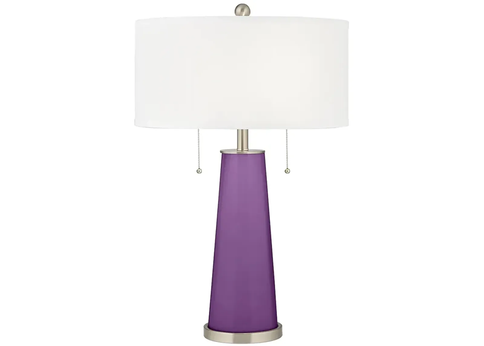 Color Plus Peggy 29 3/4" Passionate Purple Glass Table Lamp