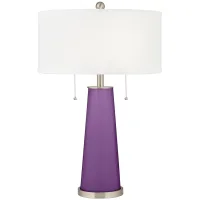 Color Plus Peggy 29 3/4" Passionate Purple Glass Table Lamp