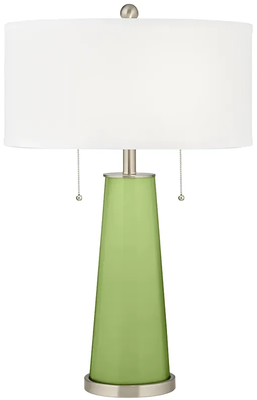 Color Plus Peggy 29 3/4" Lime Rickey Green Glass Table Lamp