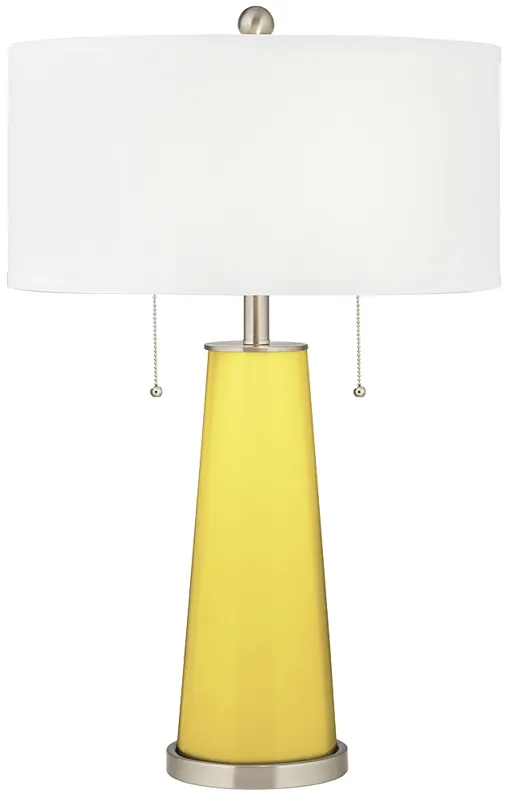 Lemon Twist Peggy Glass Table Lamp