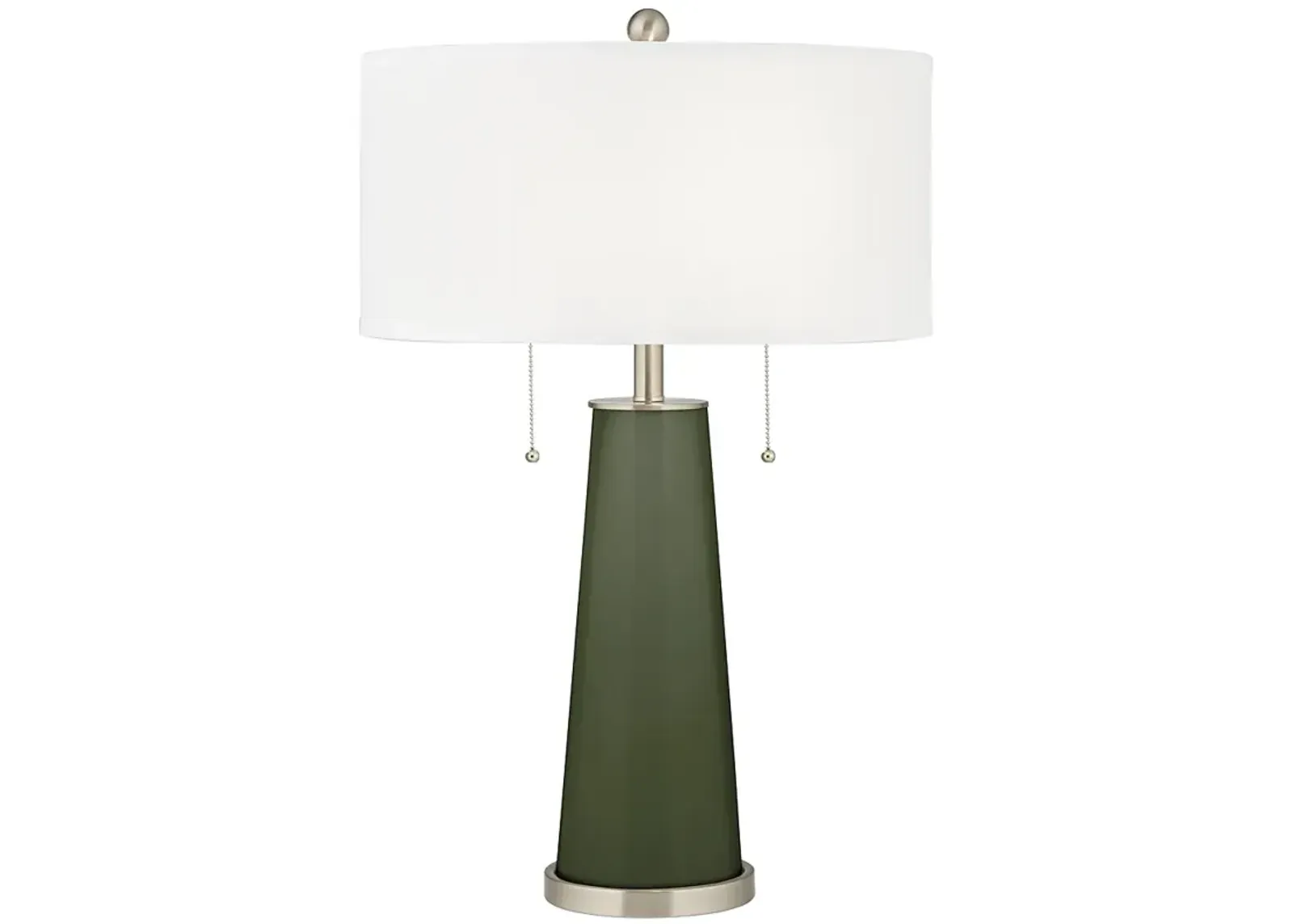 Color Plus Peggy 29 3/4" Secret Garden Green Glass Table Lamp