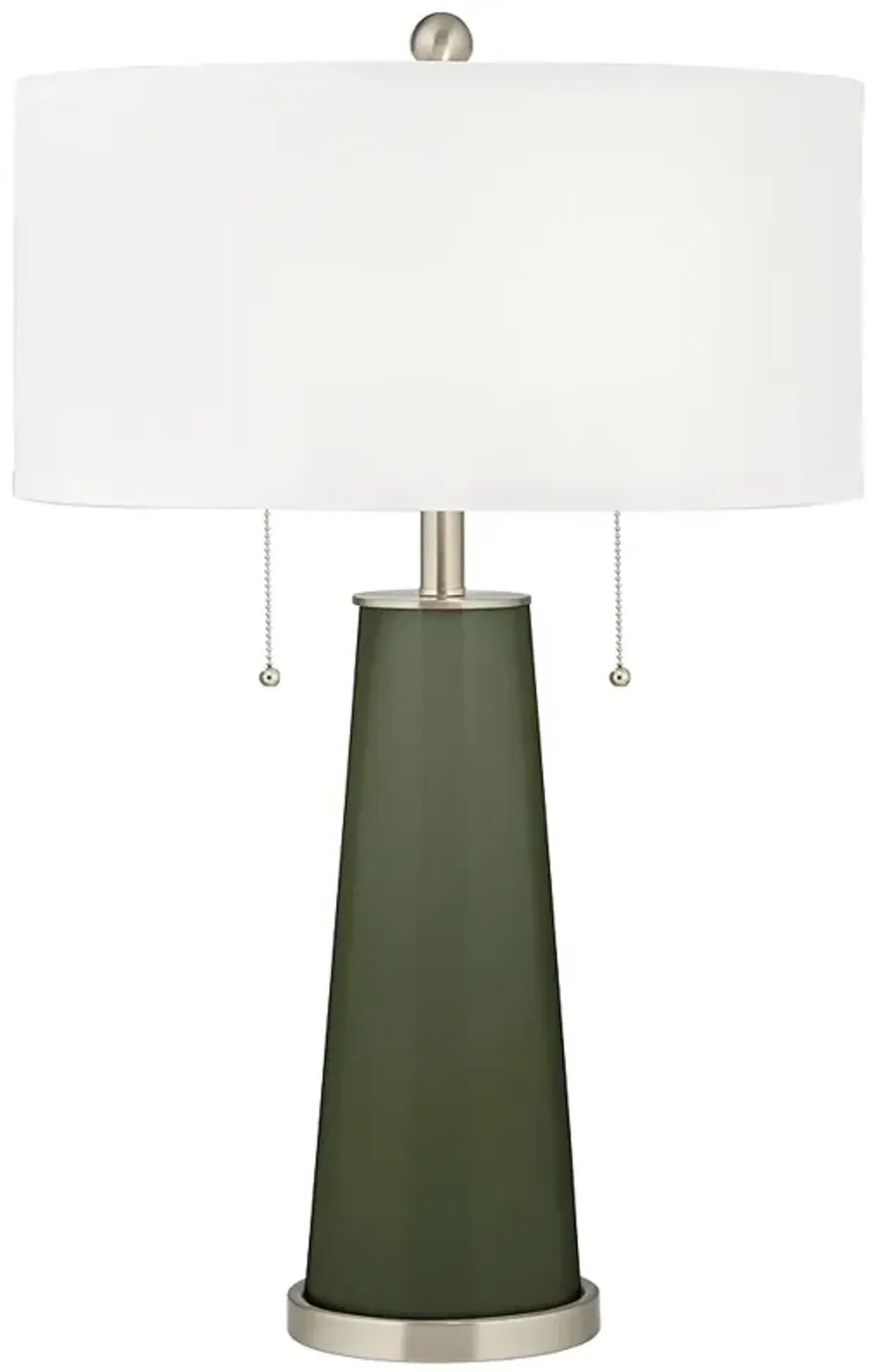 Color Plus Peggy 29 3/4" Secret Garden Green Glass Table Lamp