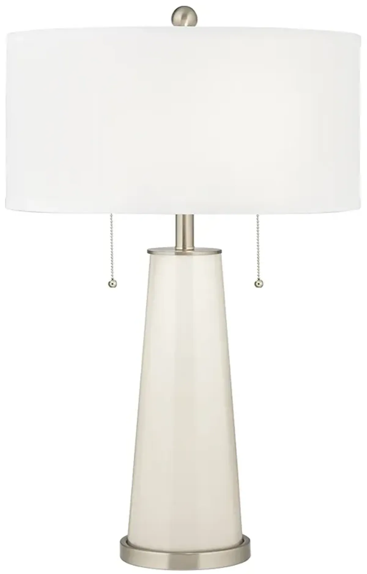 Color Plus Peggy 29 3/4" West Highland White Glass Table Lamp