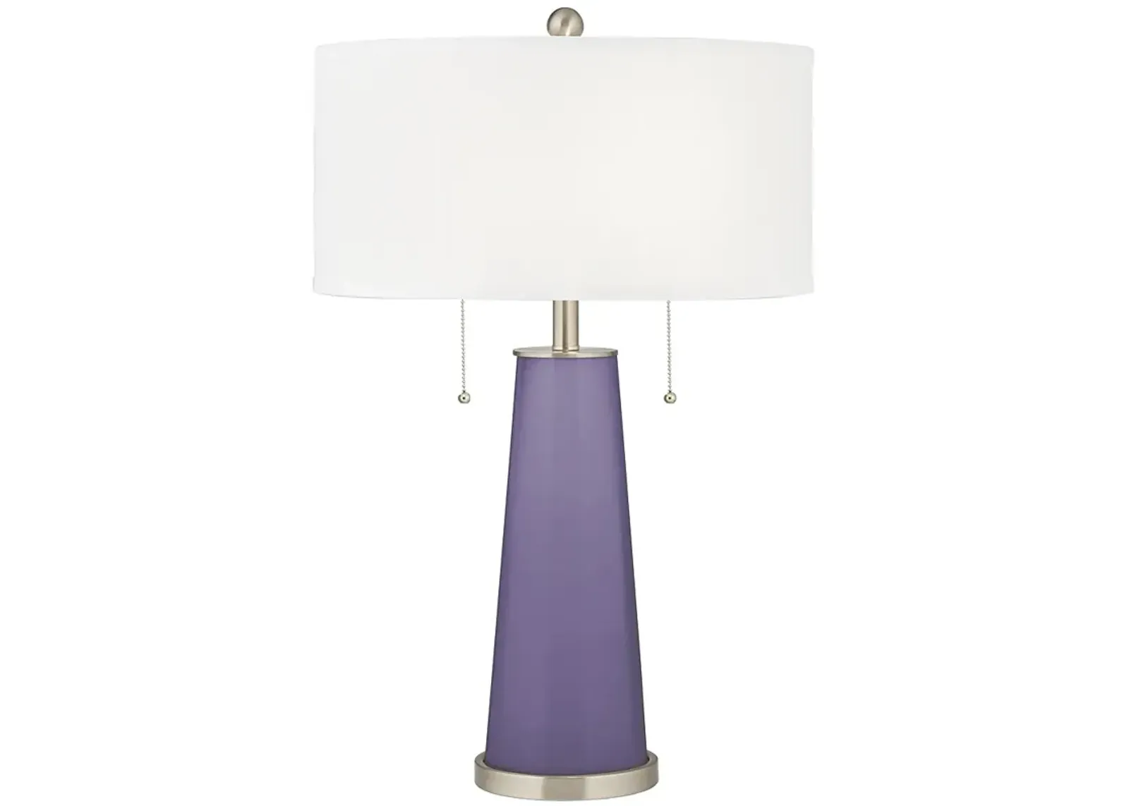 Color Plus Peggy 29 3/4" Modern Purple Haze Glass Table Lamp