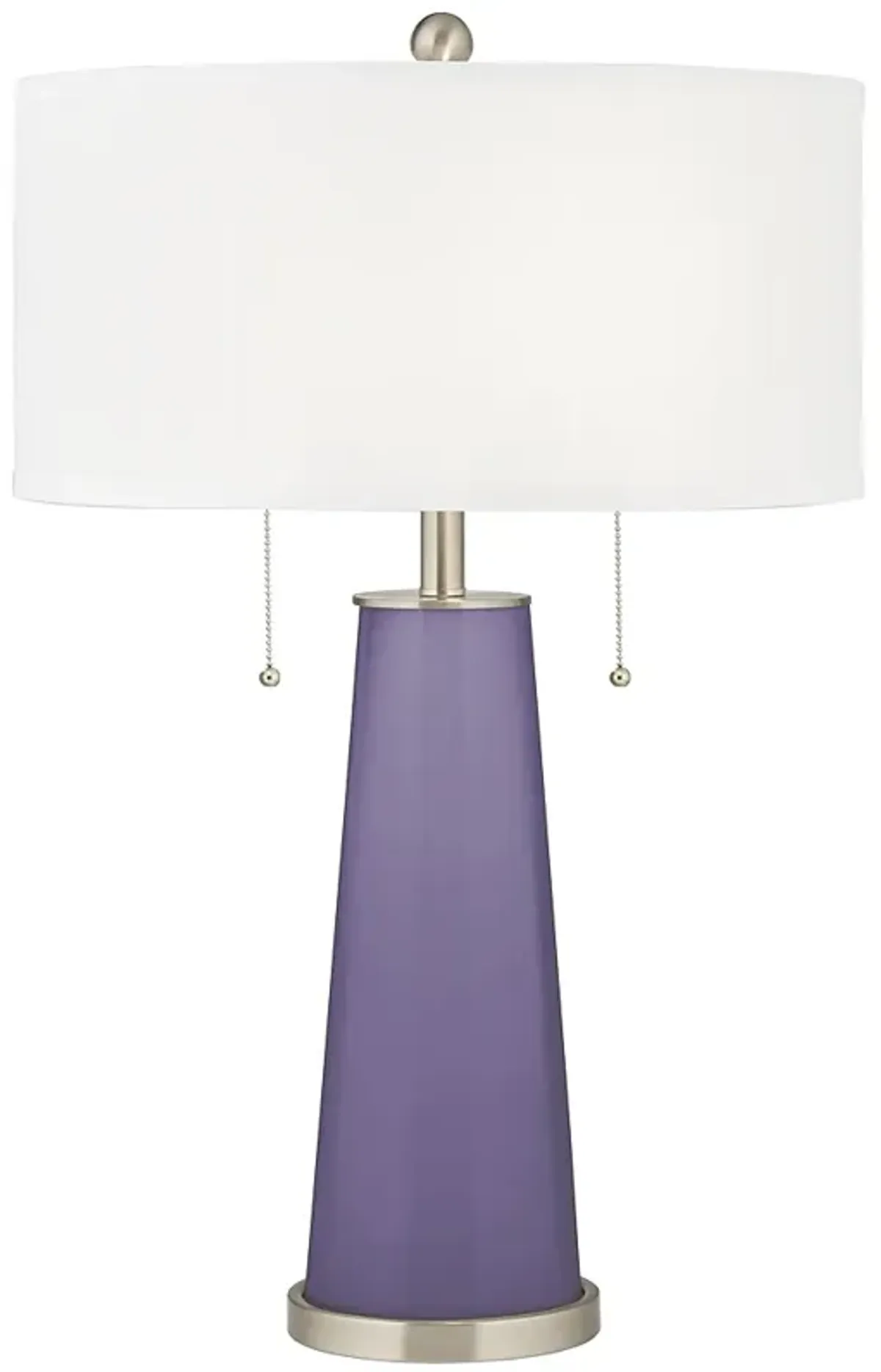 Color Plus Peggy 29 3/4" Modern Purple Haze Glass Table Lamp