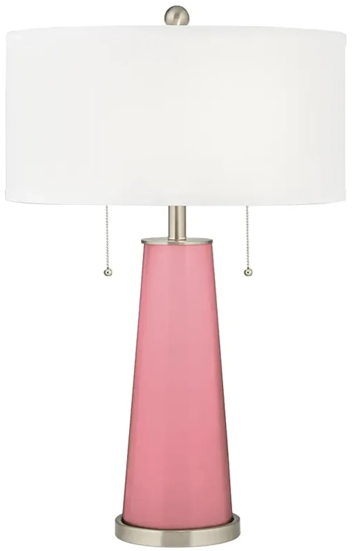 Color Plus Peggy 29 3/4" Modern Glass Haute Pink Table Lamp