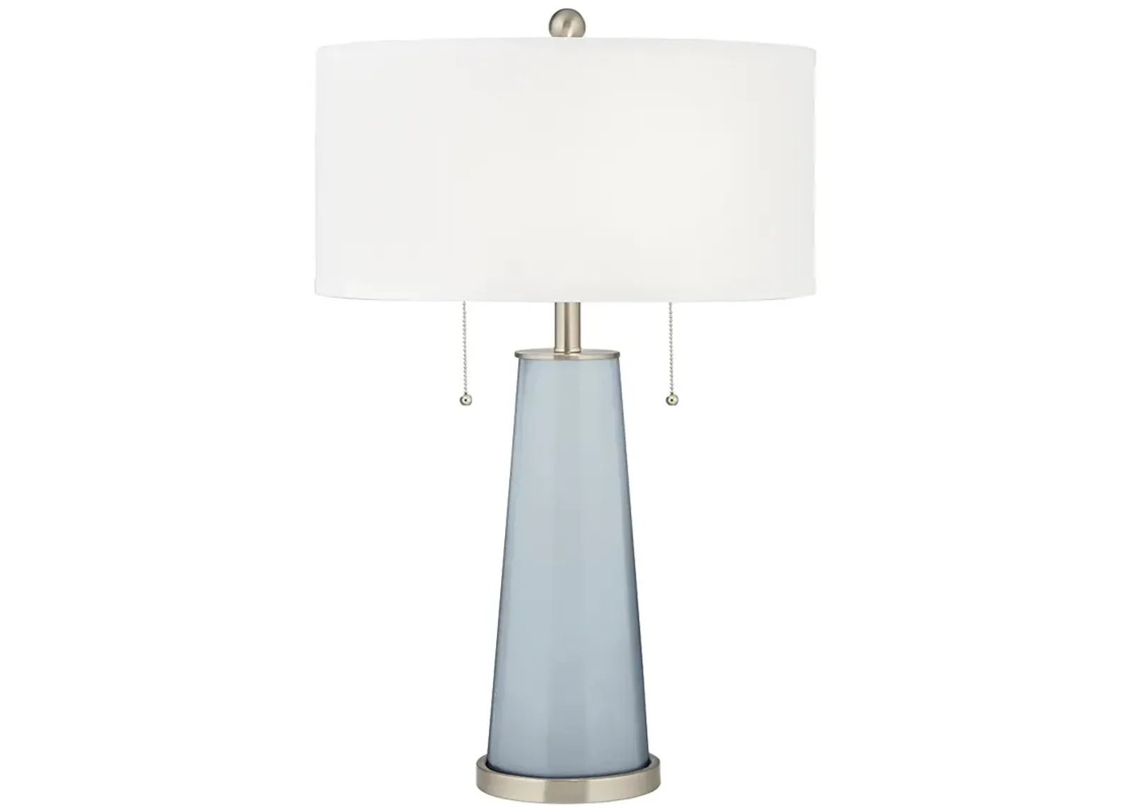 Color Plus Peggy 29 3/4" Modern Glass Take Five Blue Table Lamp