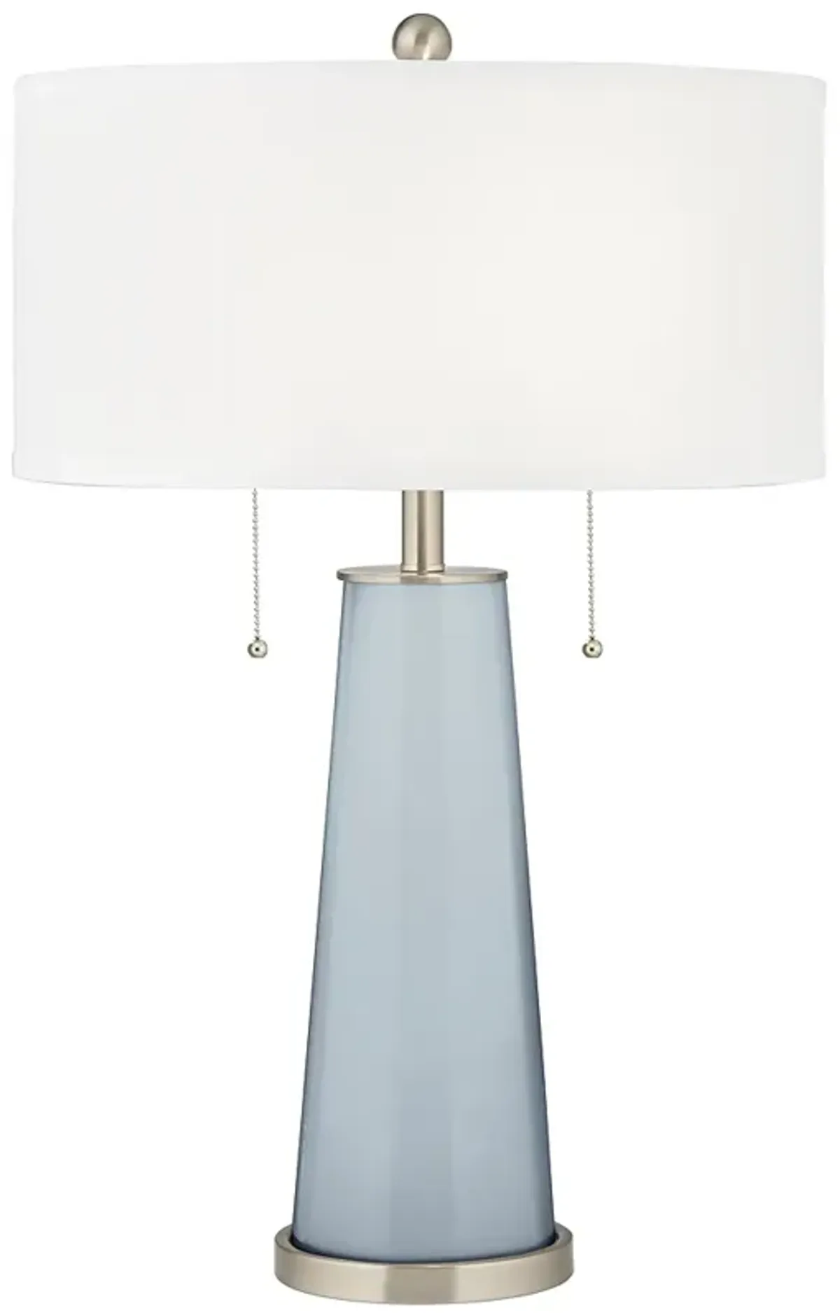 Color Plus Peggy 29 3/4" Modern Glass Take Five Blue Table Lamp