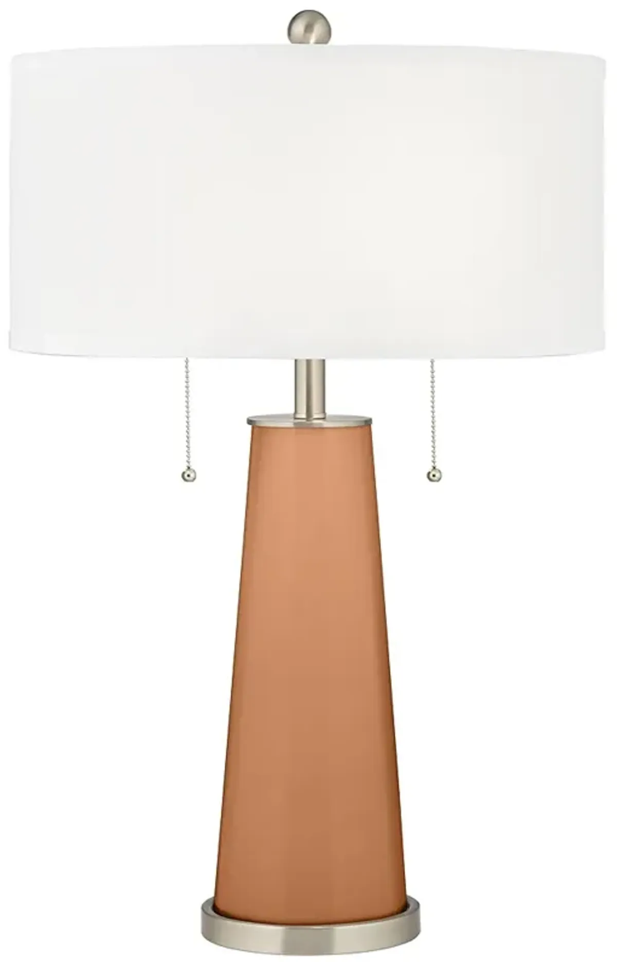 Burnt Almond Peggy Glass Table Lamp