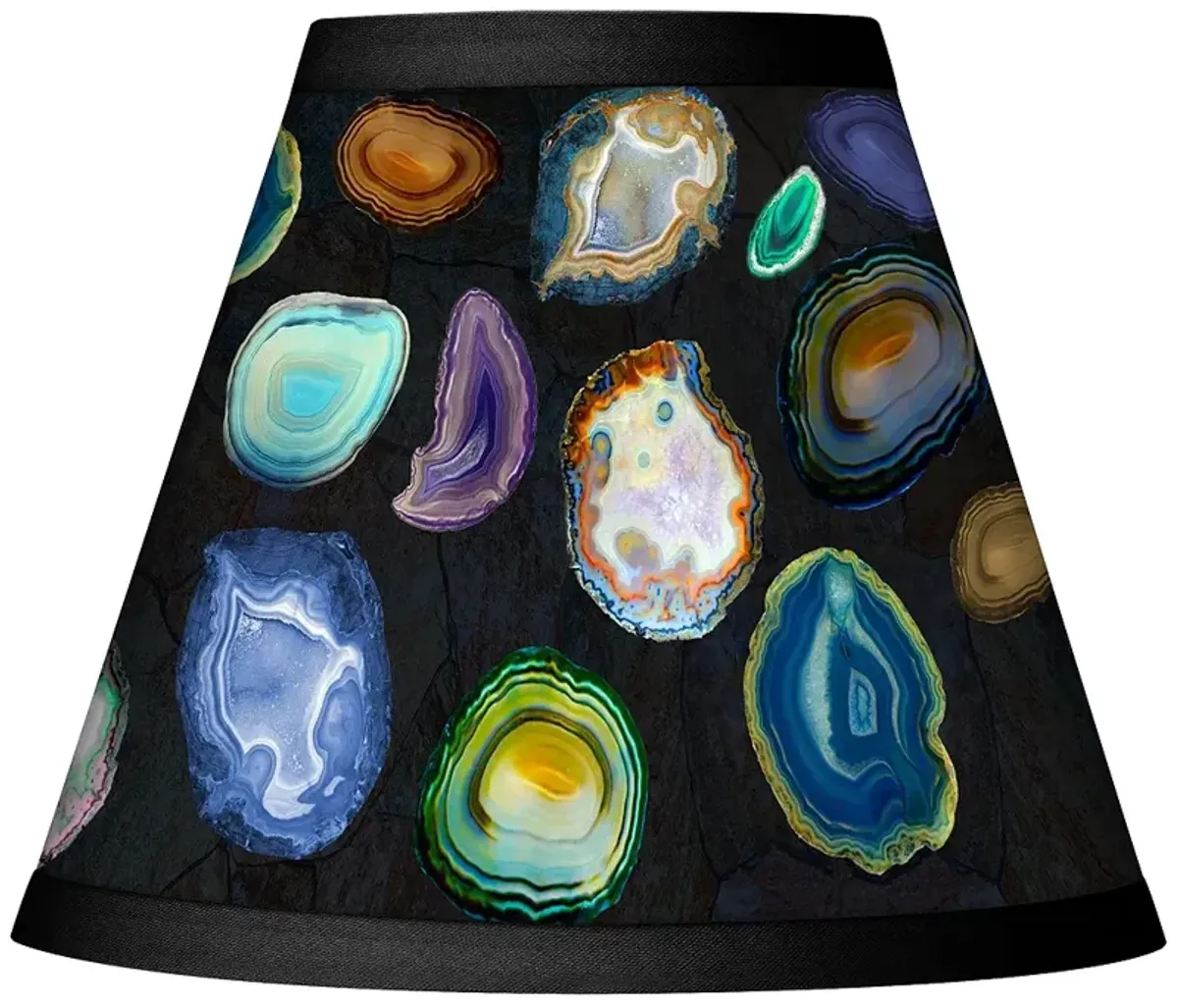 Agates And Gems II Giclee Set of Four Shades 3x6x5 (Clip-On)