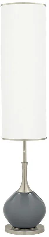Color Plus Jule 62" Modern Software Gray Floor Lamp