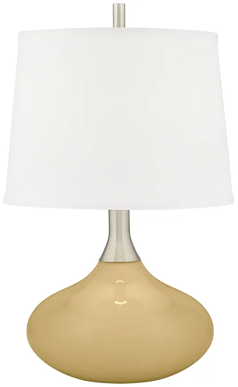 Color Plus Felix 24" Modern Humble Gold Table Lamp