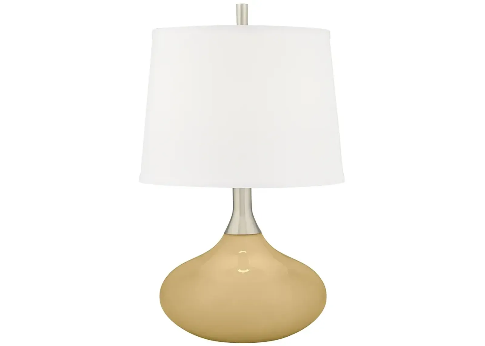 Color Plus Felix 24" Modern Humble Gold Table Lamp