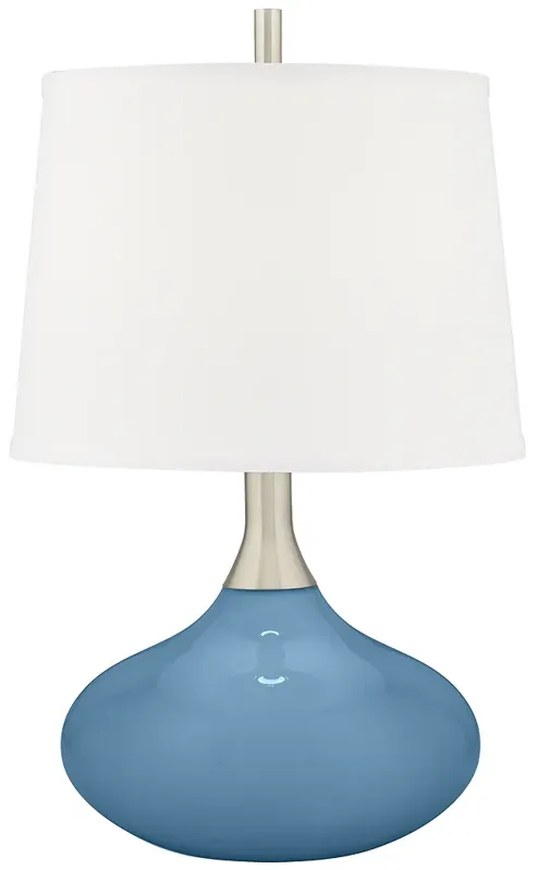 Secure Blue Felix Modern Table Lamp