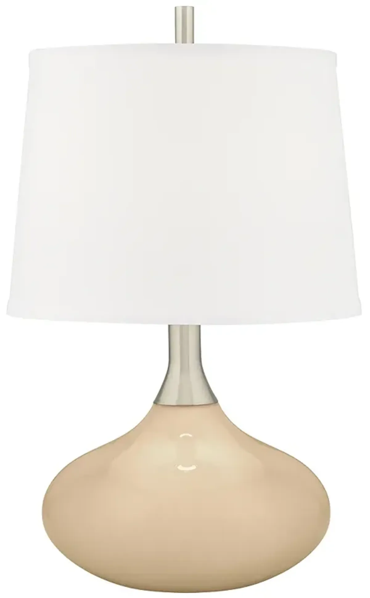Color Plus Felix 24" Colonial Tan Modern Table Lamp