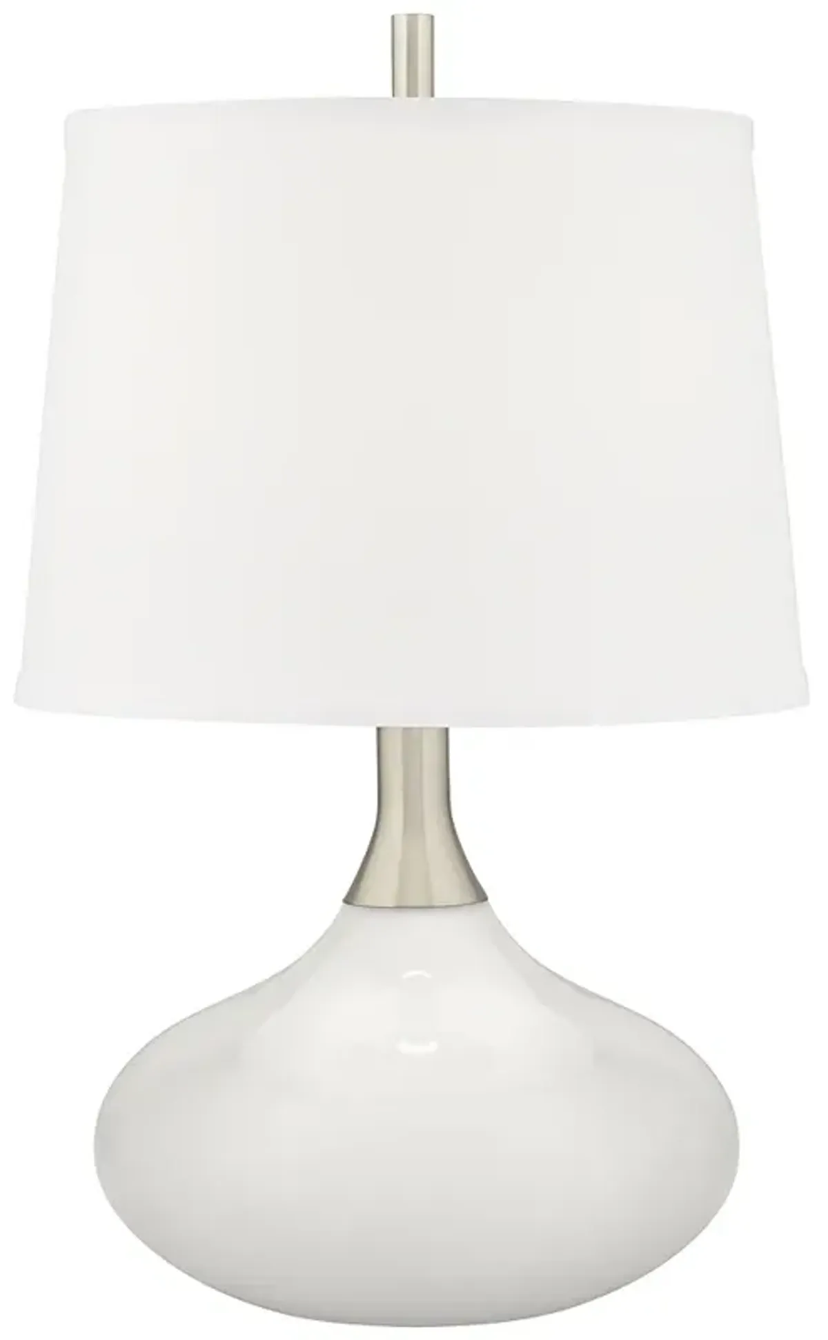 Color Plus Felix 24" High Winter White Modern Table Lamp